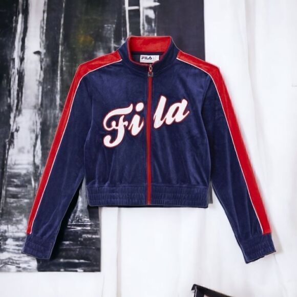 Fila Jackets & Blazers - NWT Fila Valery Velour Track Jacket Size 2X
